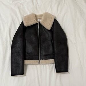 Mango Tan Faux Fur Jacket
